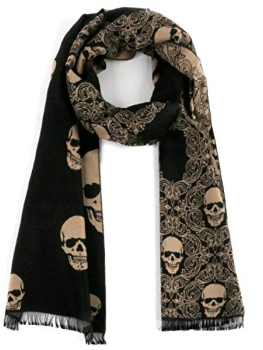 Classic Tassel Scarf Shawl - Cashmere Feeling